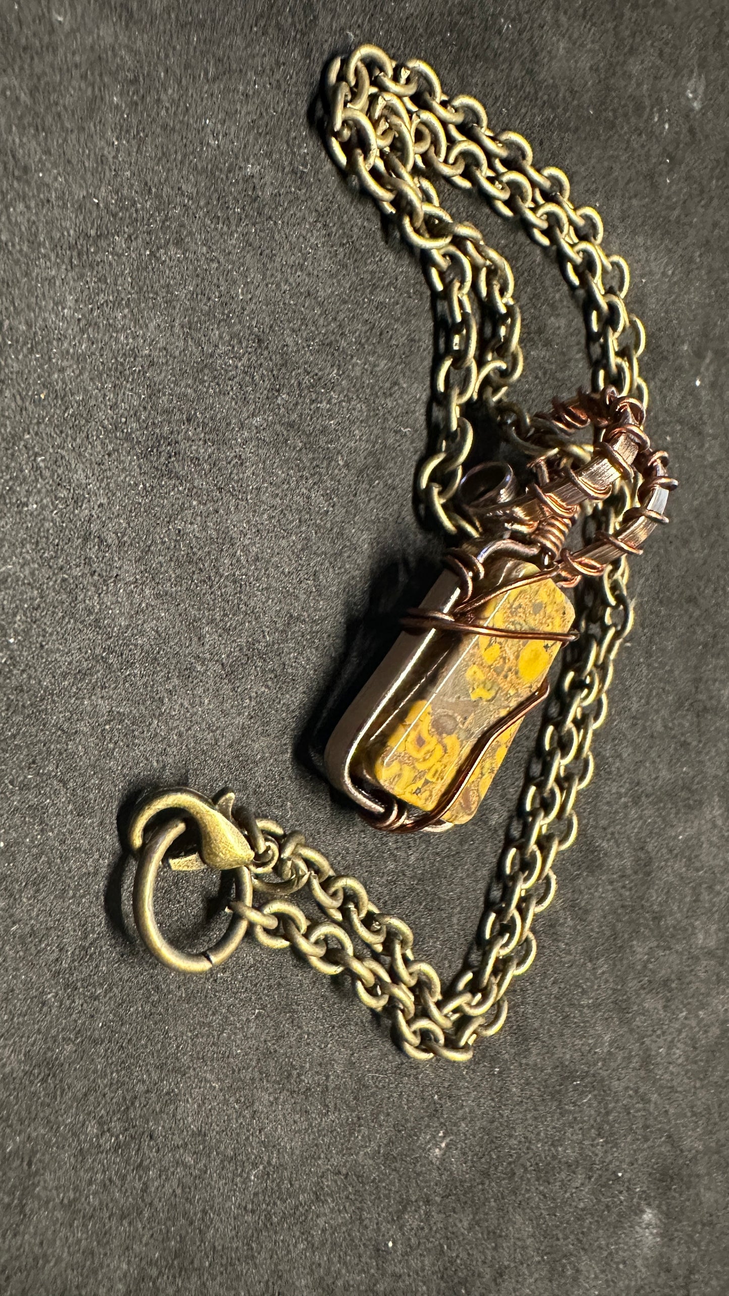 Calligraphy Stone Necklace