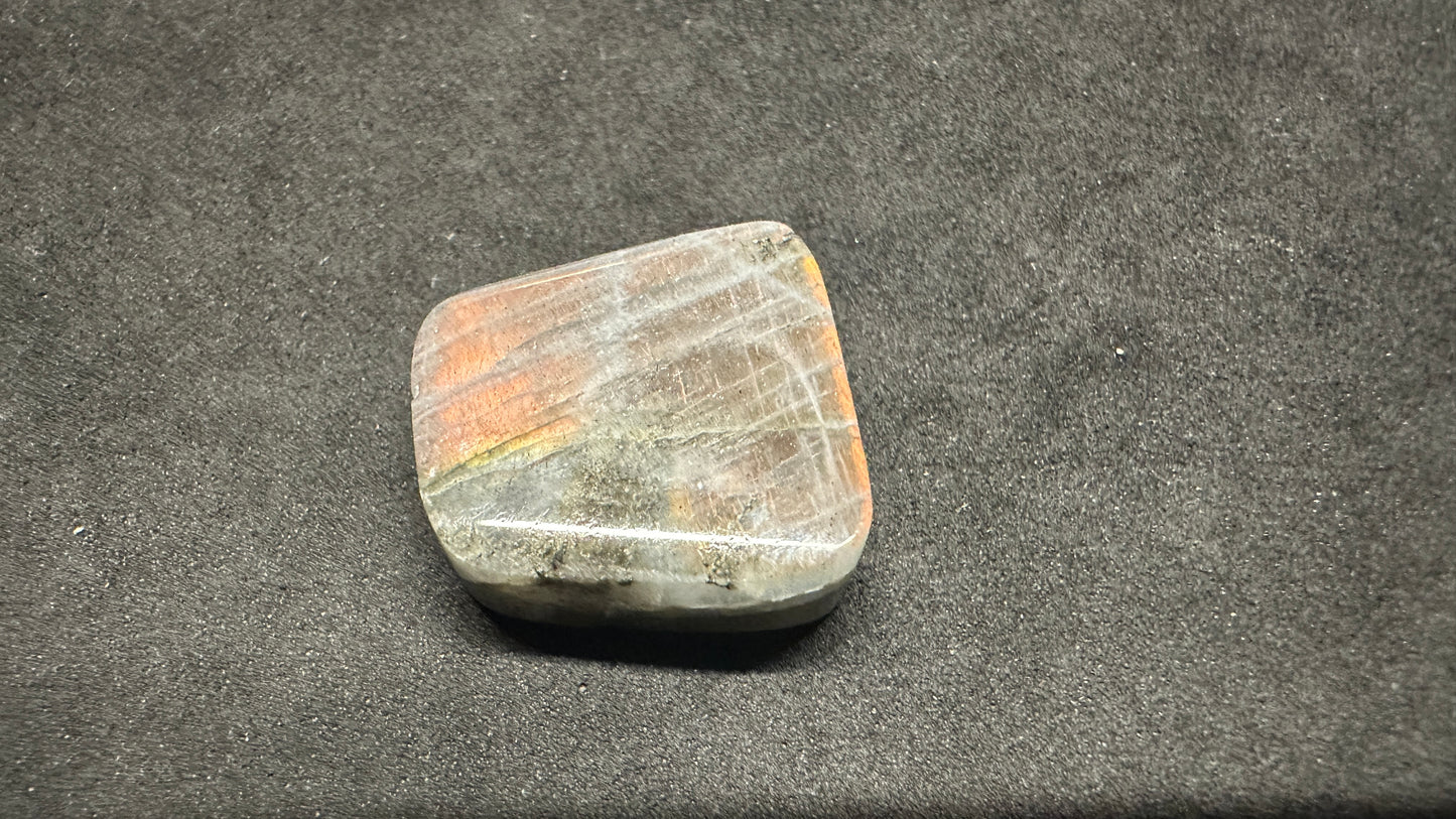 Pink labradorite