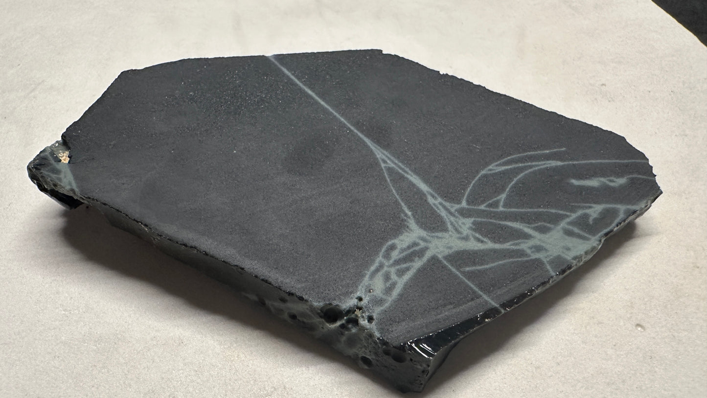 Spiderweb Obsidian Slab 1