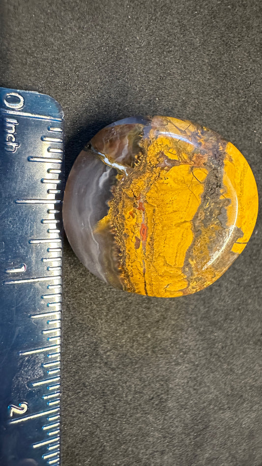 Round Jasp-Agate Cab