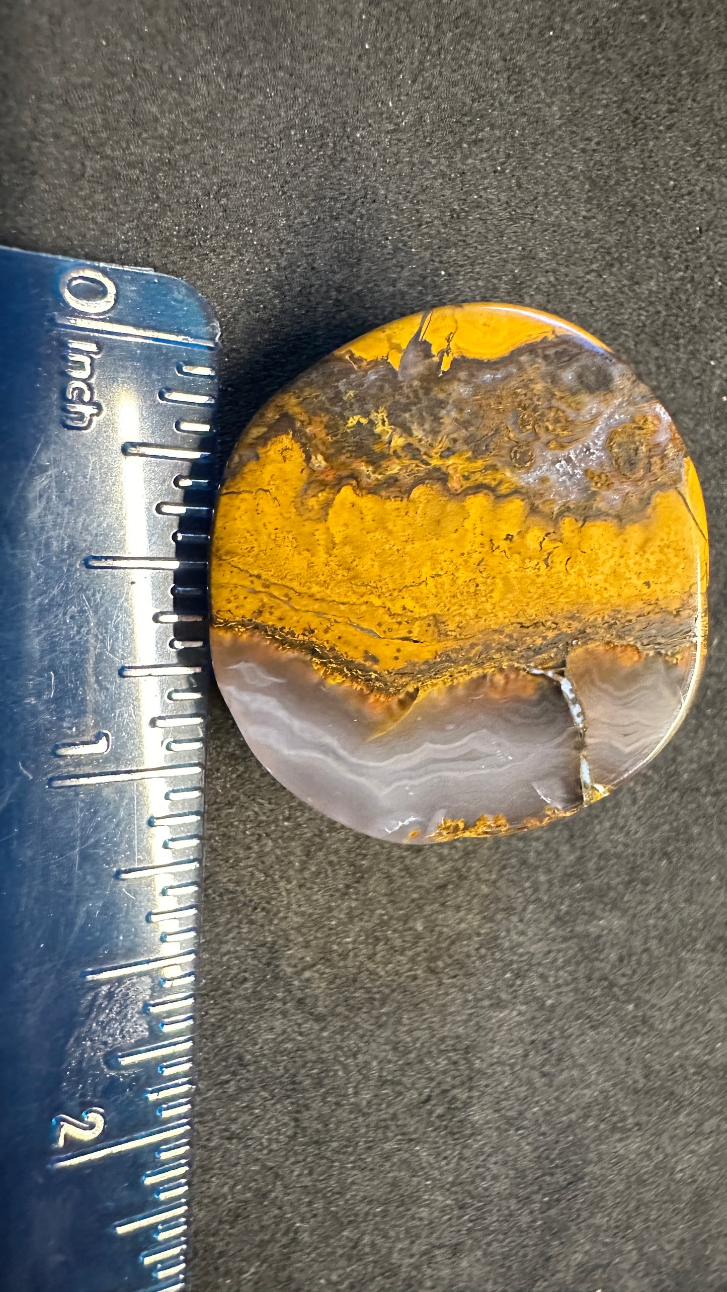 Round Jasp-Agate Cab