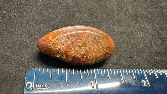 Small Red Jasp-Agate Cab