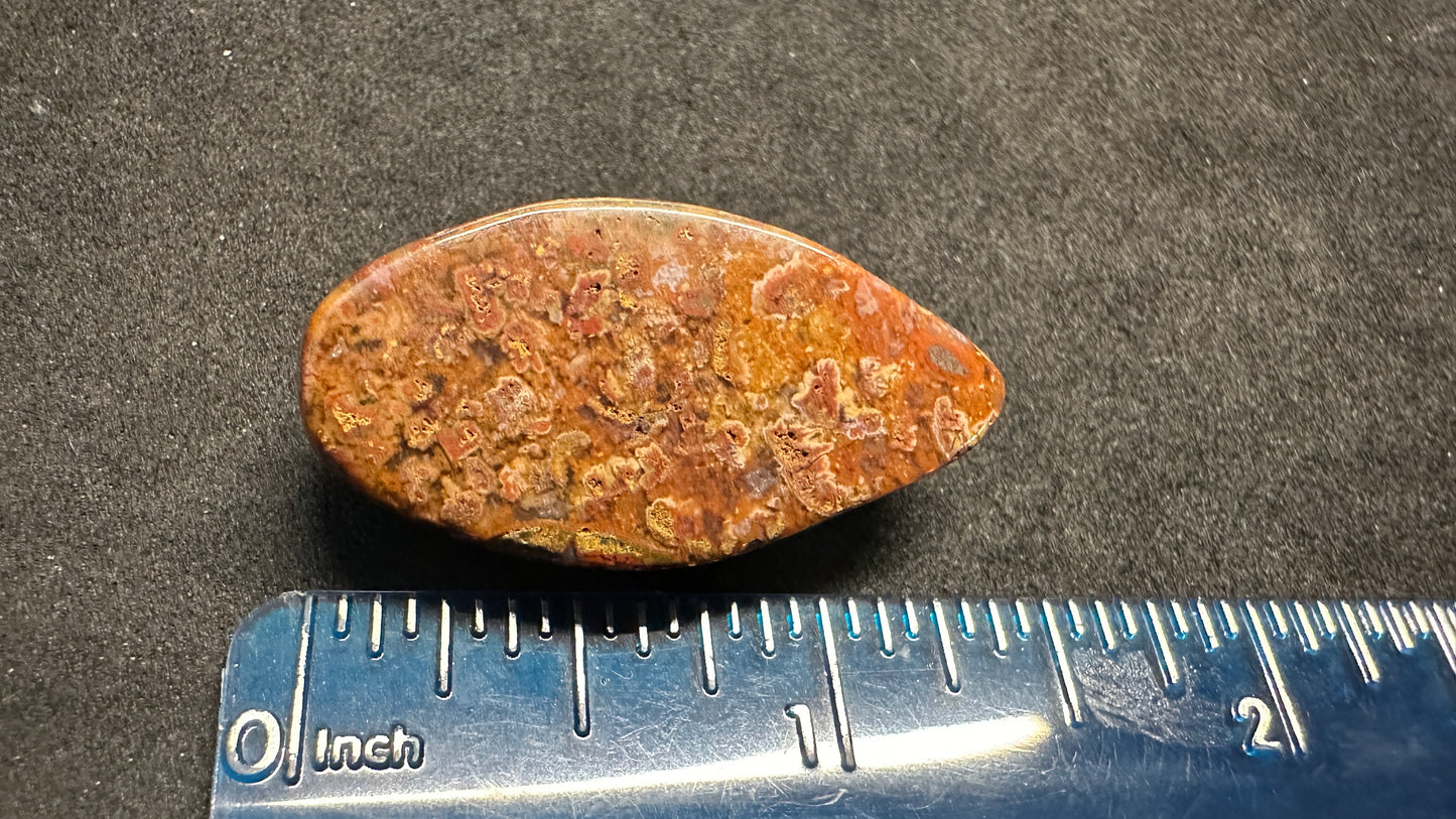 Small Red Jasp-Agate Cab