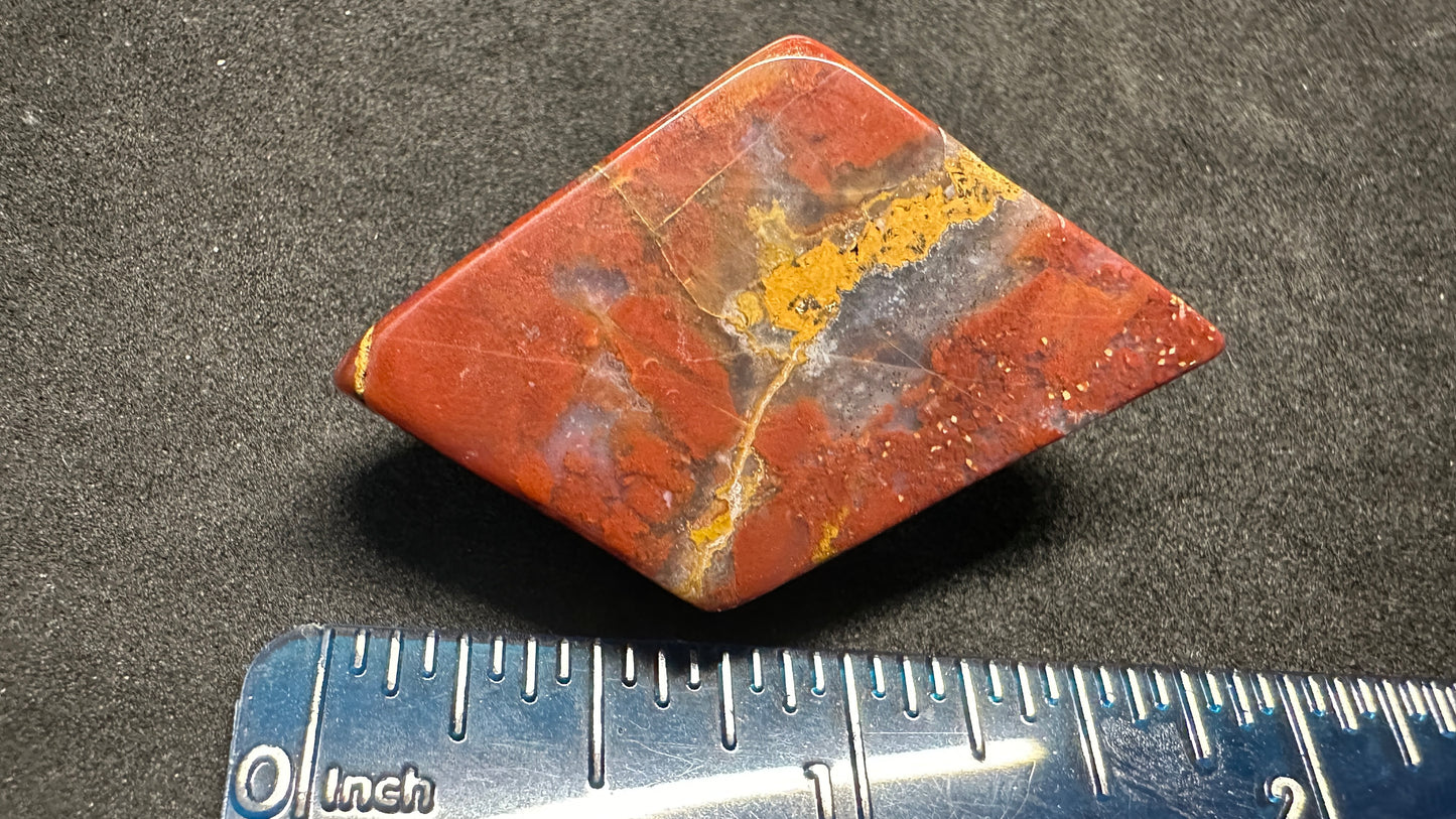 Red Jasper Diamond Shaped Cab