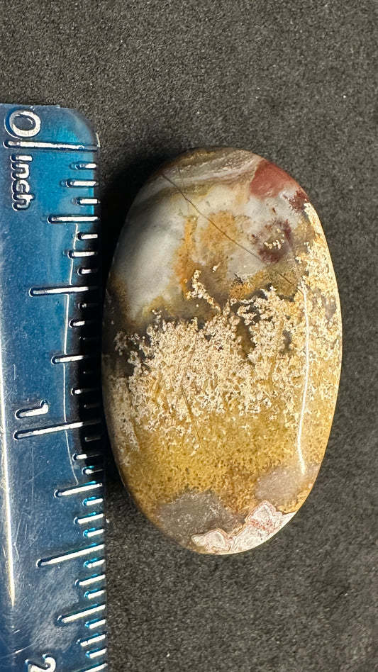 Frosty Jasper Oval Cab