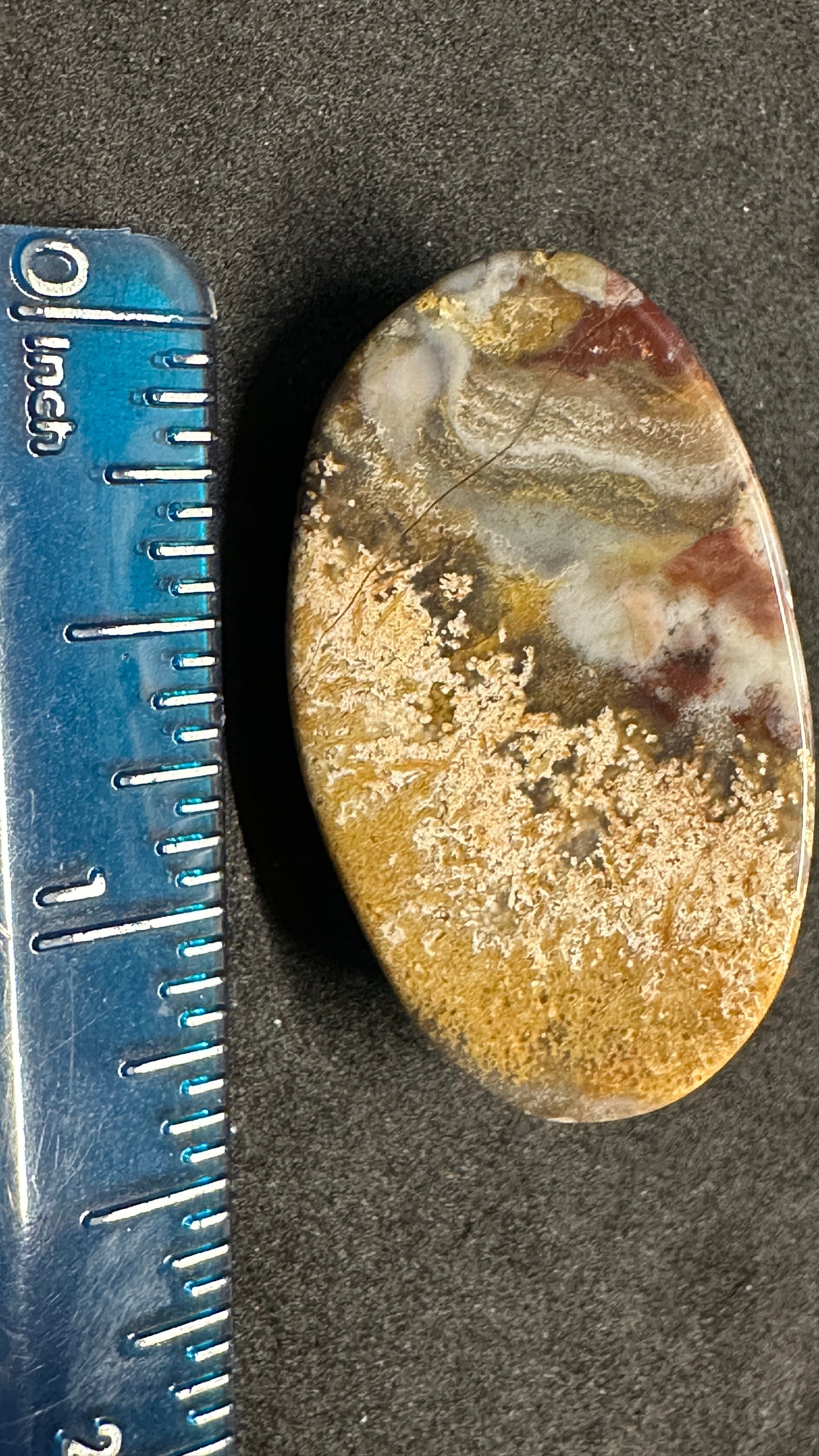 Frosty Jasper Oval Cab