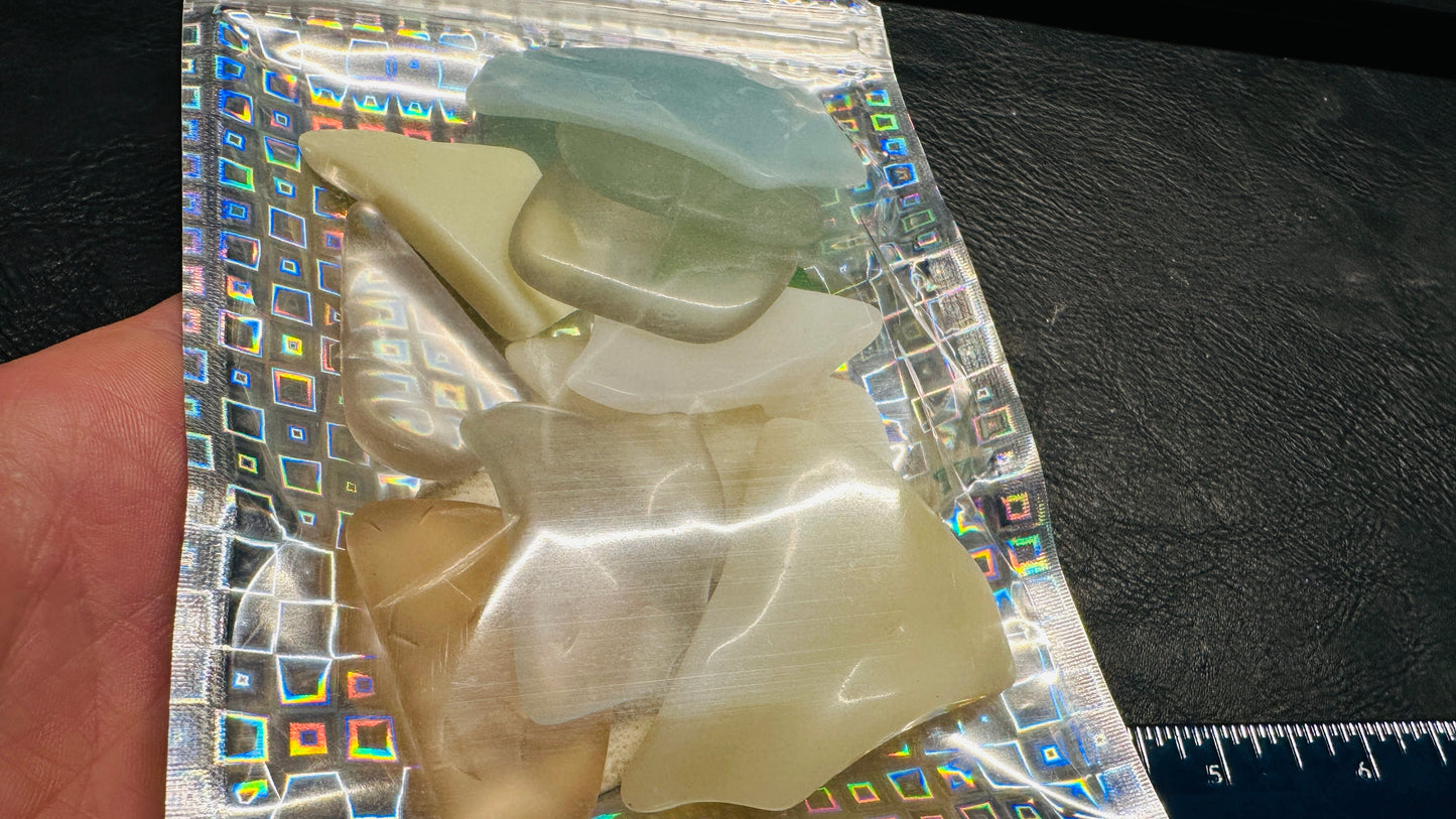 Antique Glass Tumbles For Jewelery or Craft