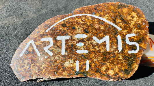 Artemis 2 Tribute Opal Inlay Meteorite