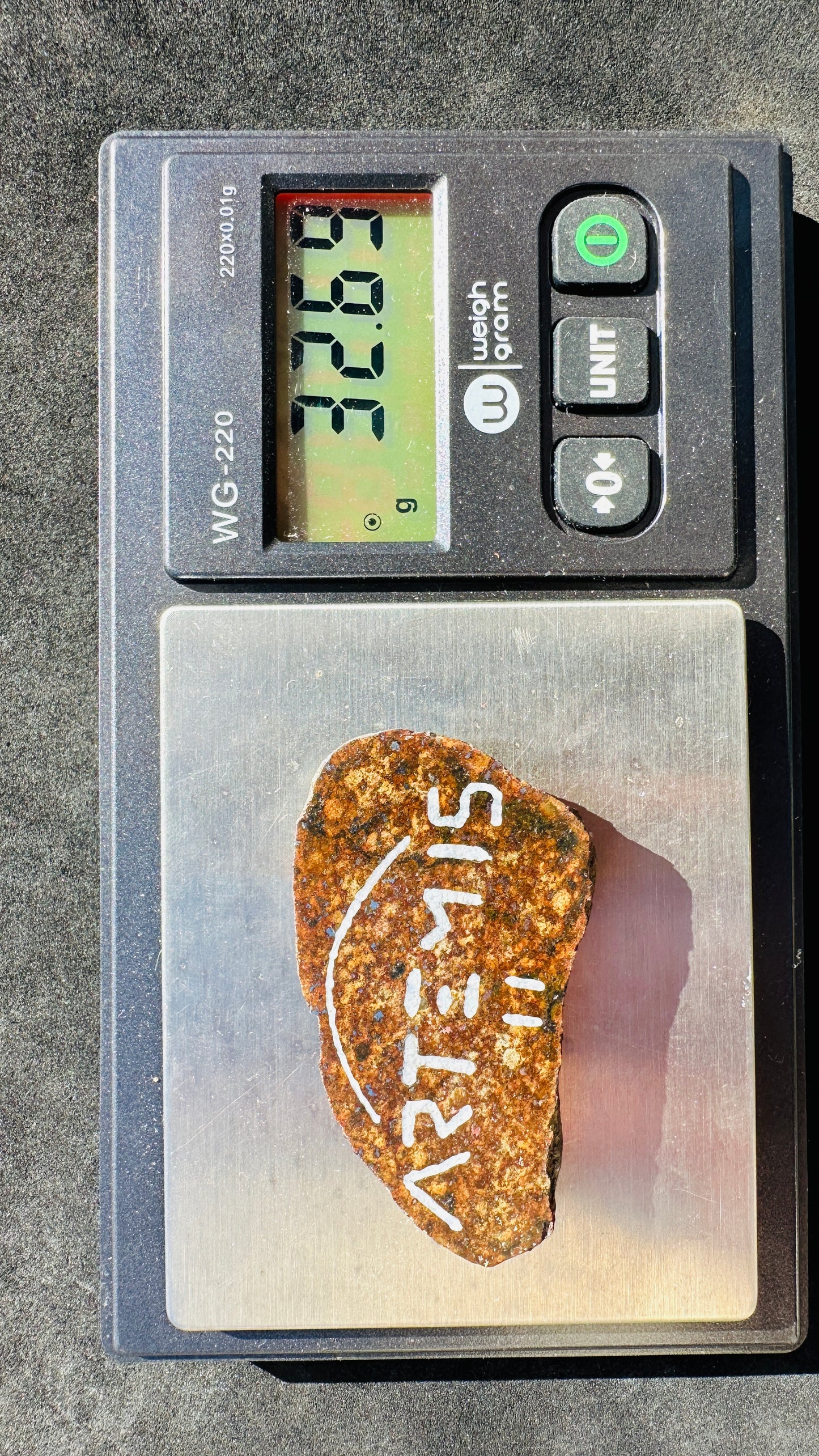 Artemis 2 Tribute Opal Inlay Meteorite