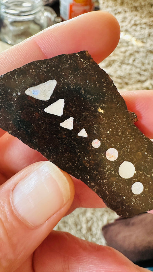 Get Flashed Ombre' Inlay Meteorite Display Piece