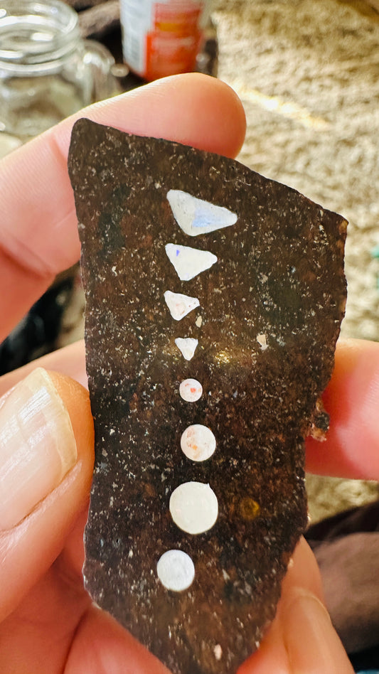Get Flashed Ombre' Inlay Meteorite Display Piece
