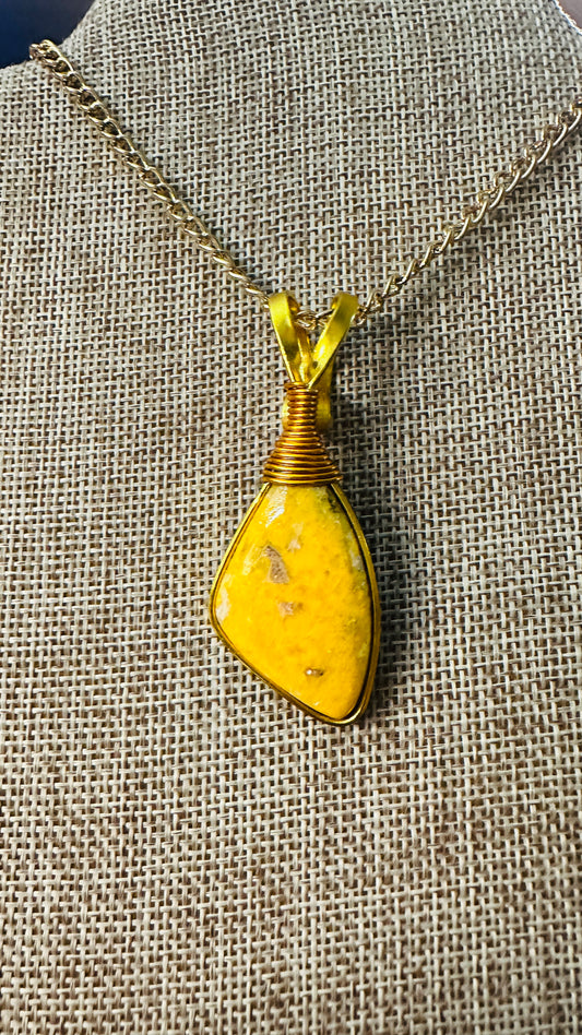 Sunshiny Bumblebee — Bumblebee Jasper Necklace