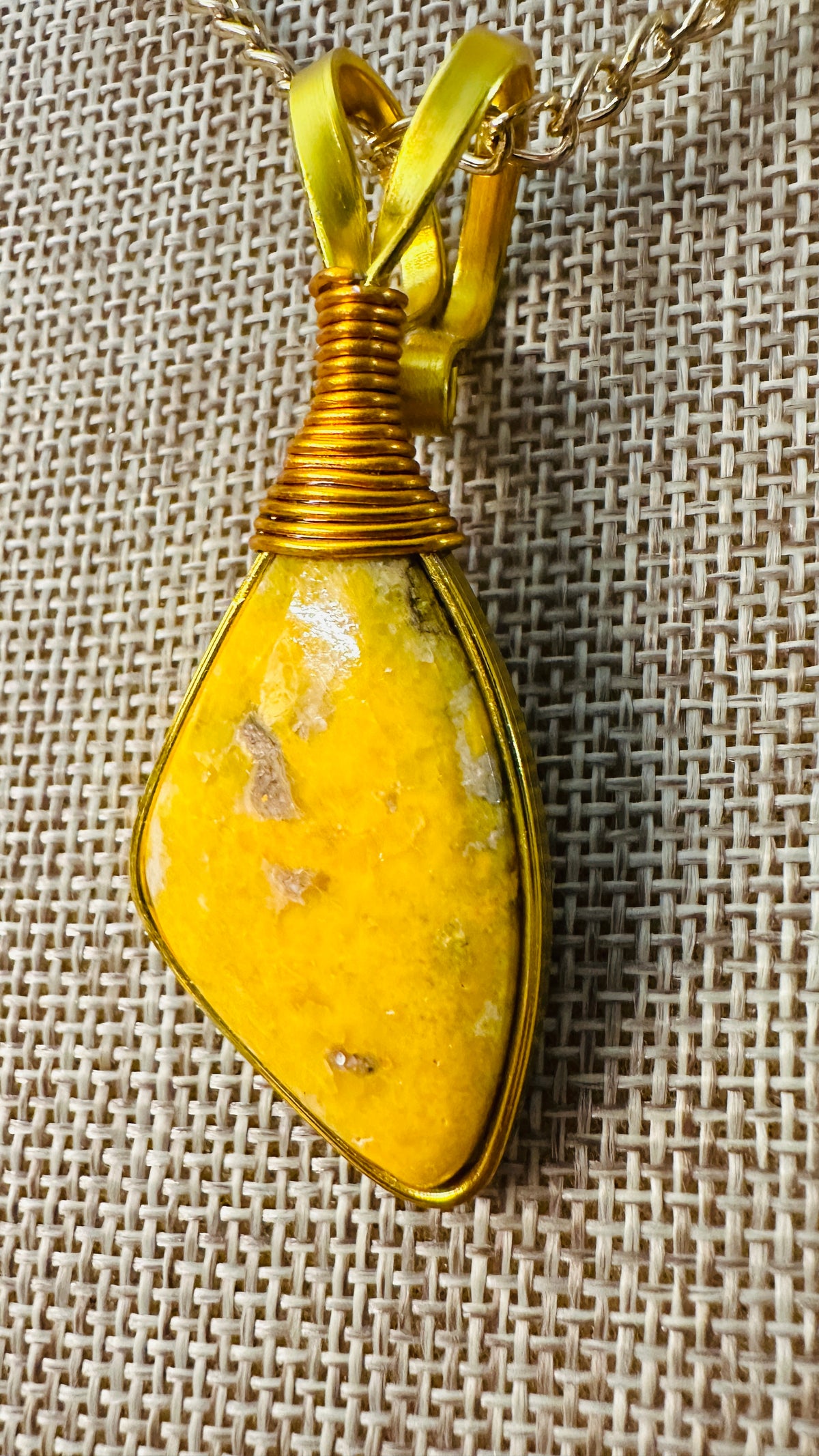 Sunshiny Bumblebee — Bumblebee Jasper Necklace