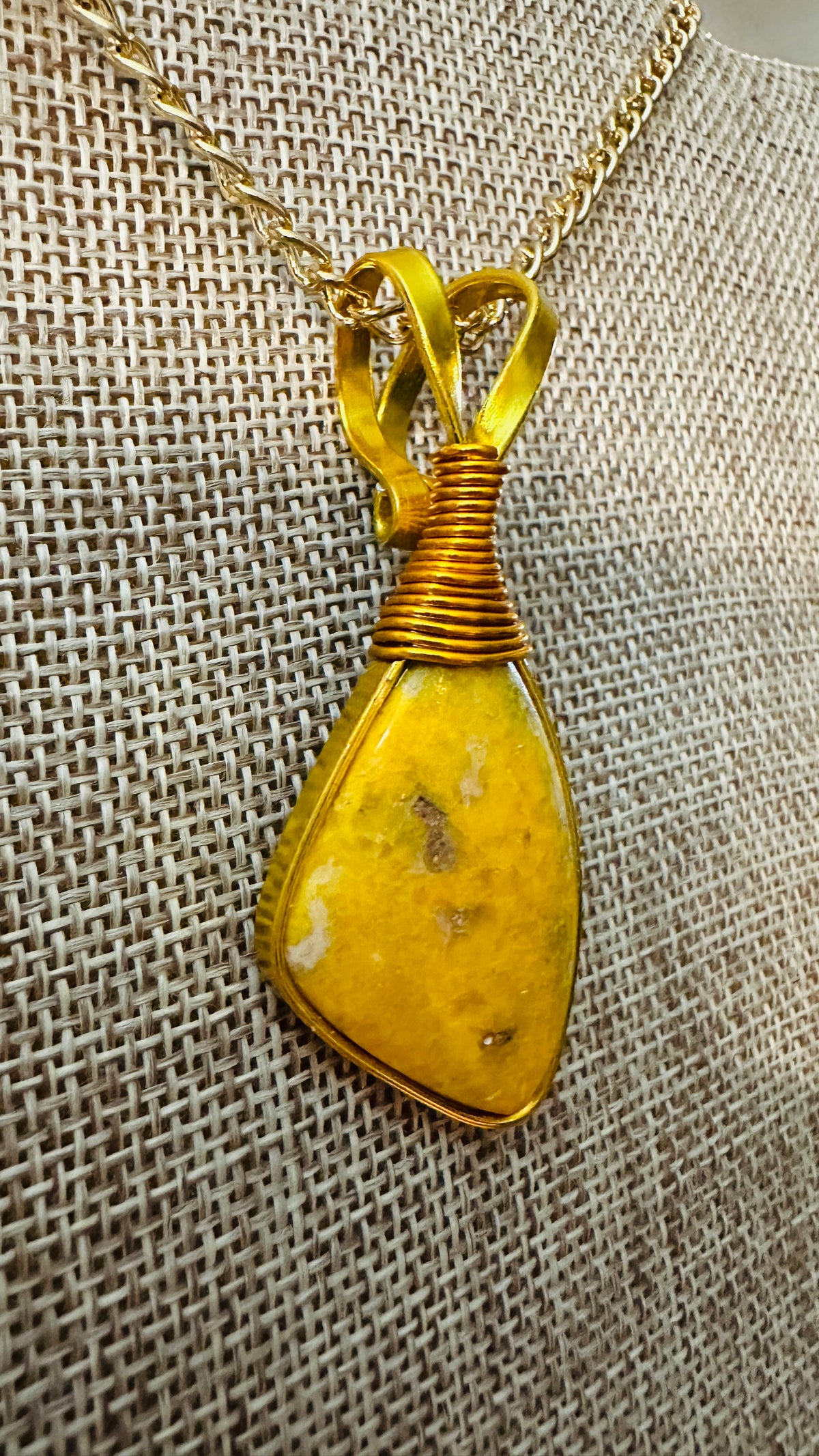 Sunshiny Bumblebee — Bumblebee Jasper Necklace