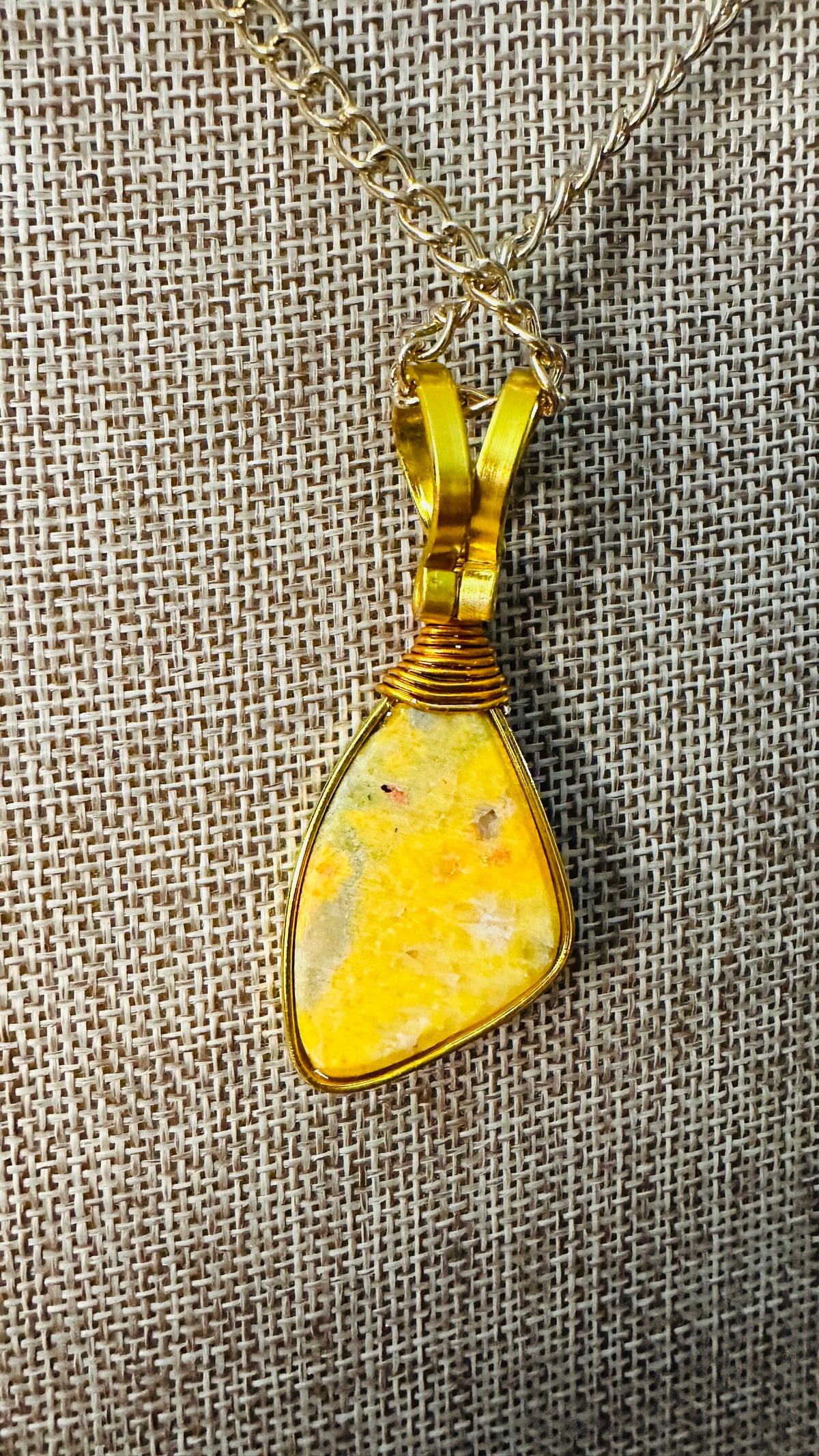 Sunshiny Bumblebee — Bumblebee Jasper Necklace